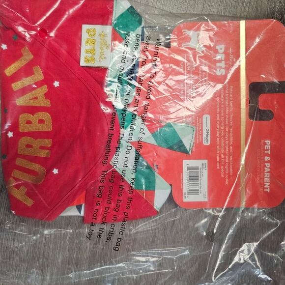 Hallmark Pets Santa's Favorite Furball  Tie 2-piece Set, Size: Large/XL NWT - Picture 3 of 3